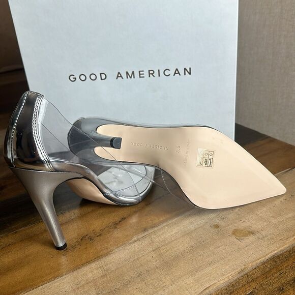 Good American Heels-Clear Lucite-Stilleto - Picture 11 of 11